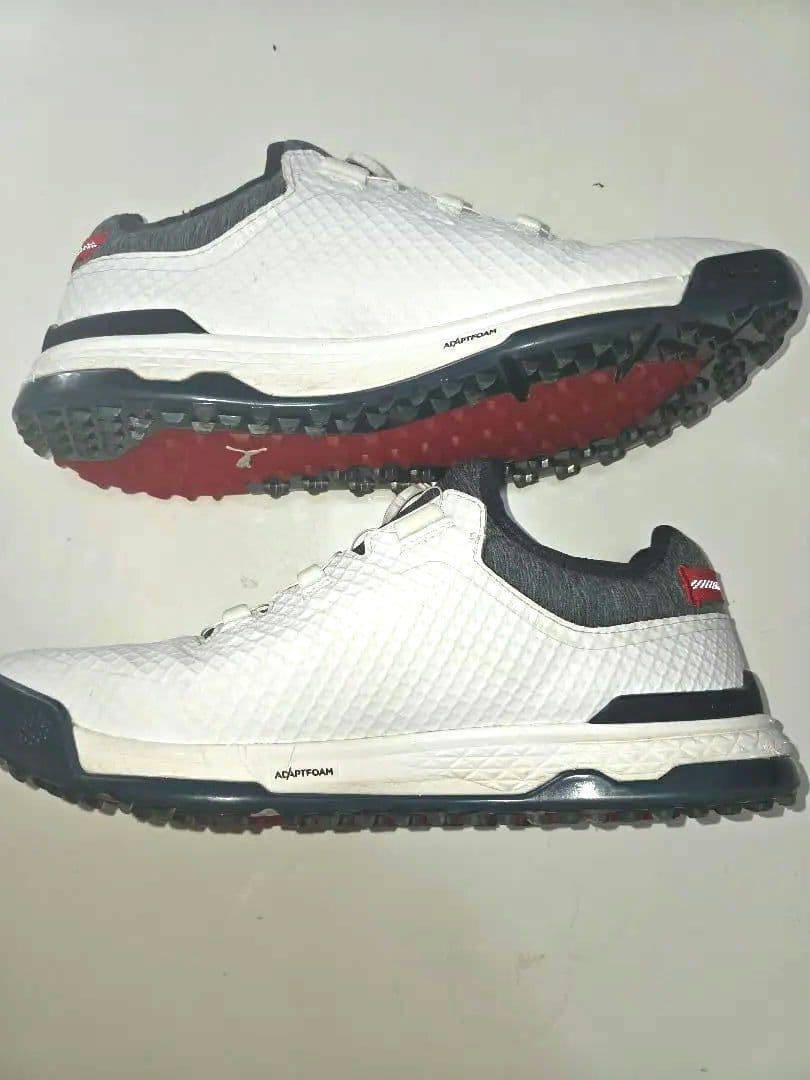 PUMA ゴルフシューズ ホワイト/グレー　BOA