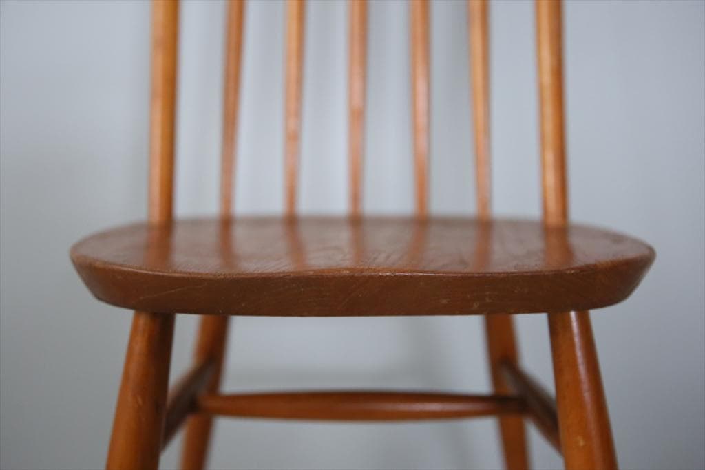 英国アンティーク木製フープバックチェア/イス/クエーカー/飾り棚(87-33-4