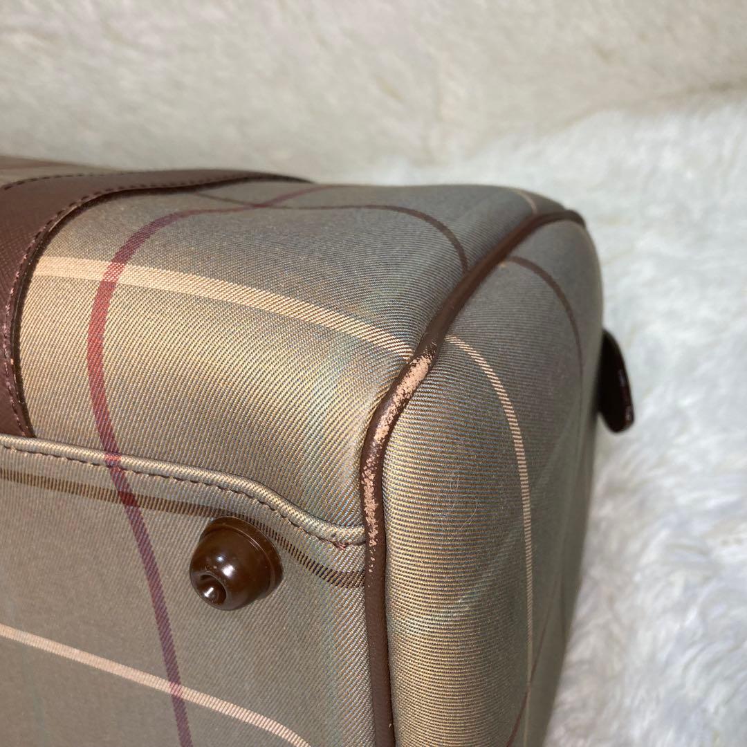BURBERRY バーバリー ミニボストンバッグ メガノバチェック ヴィンテージ