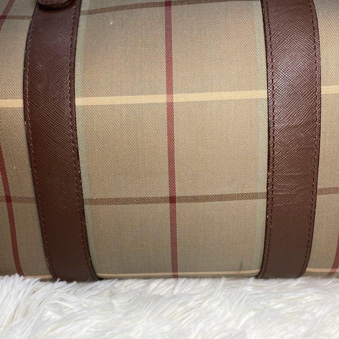 BURBERRY バーバリー ミニボストンバッグ メガノバチェック ヴィンテージ