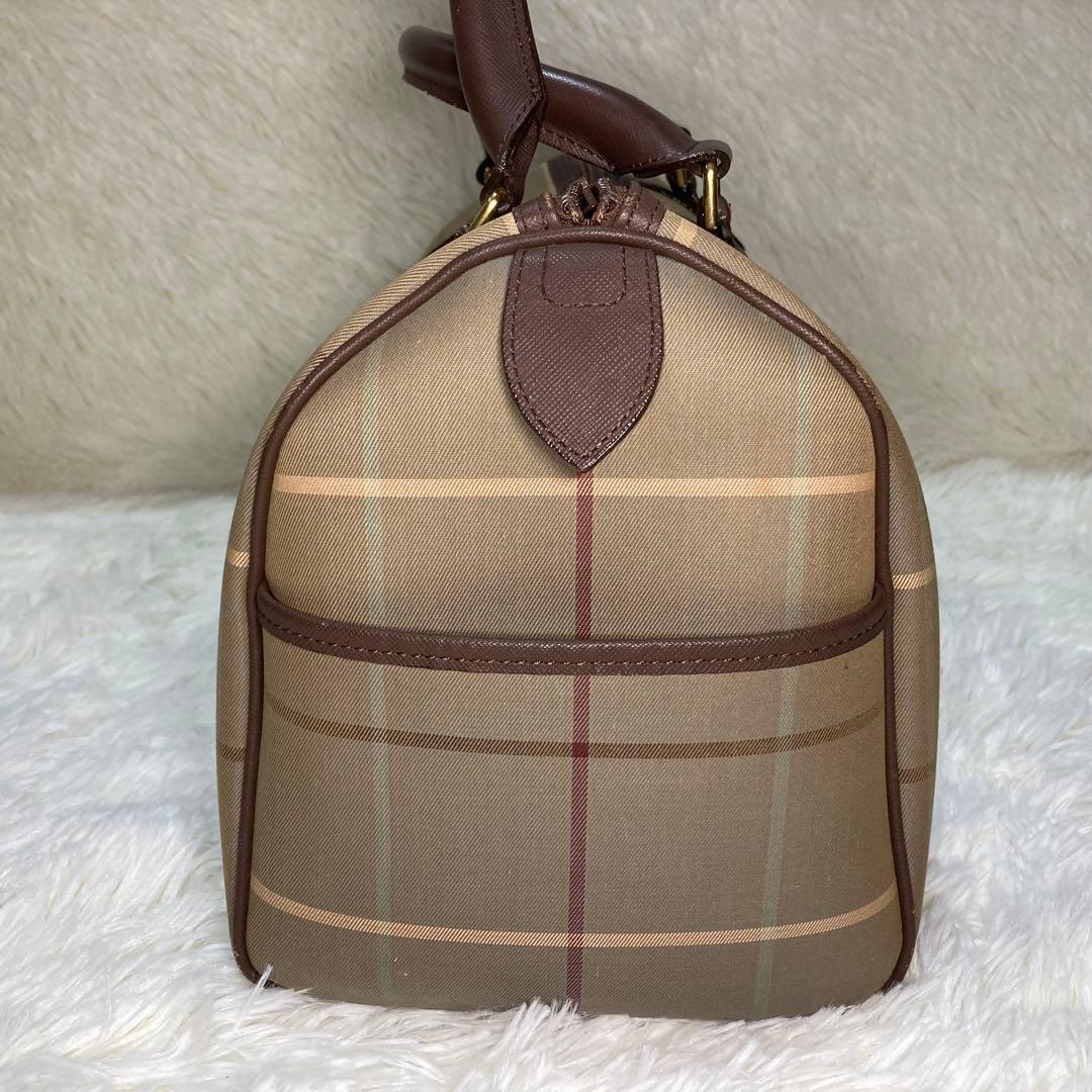 BURBERRY バーバリー ミニボストンバッグ メガノバチェック ヴィンテージ