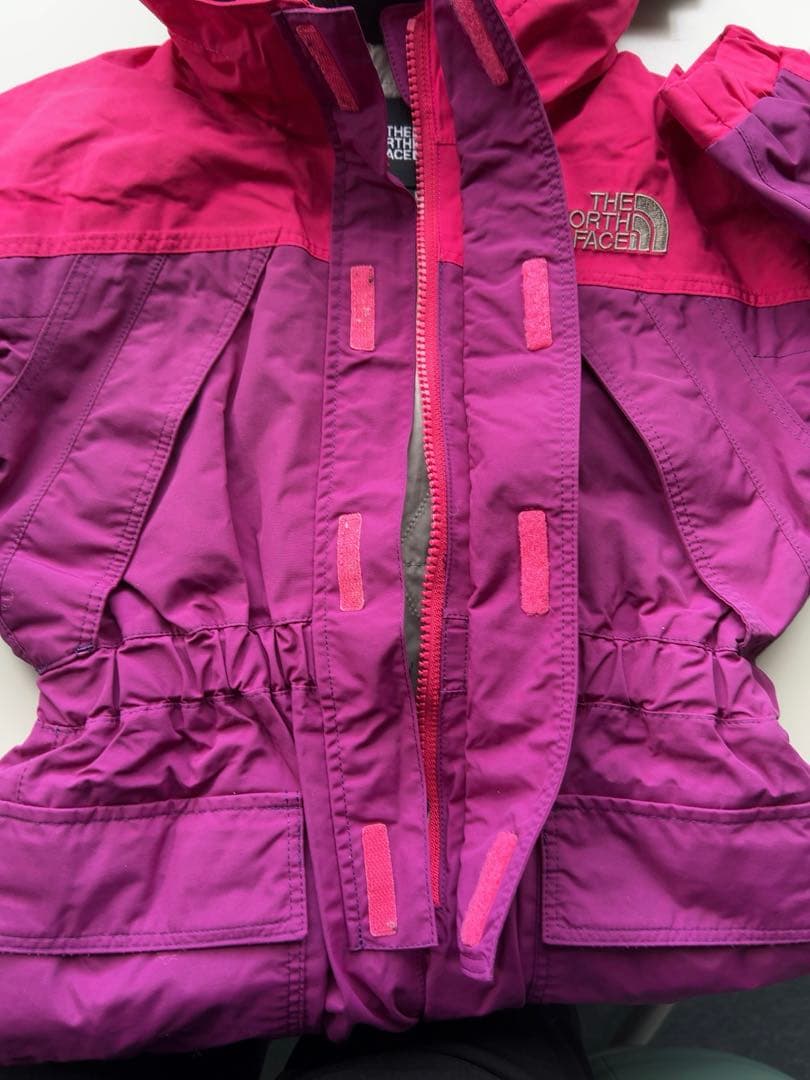 美品　THE NORTH FACE 子ども用スキーウェア ピンク　100