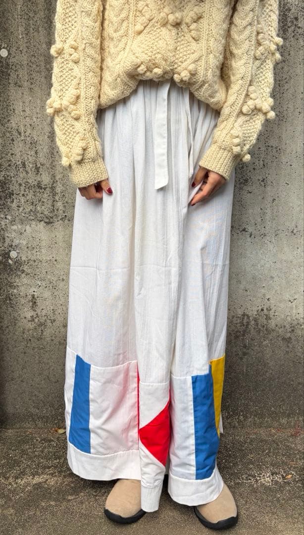 vintage usa パッチワーク　巻きスカート