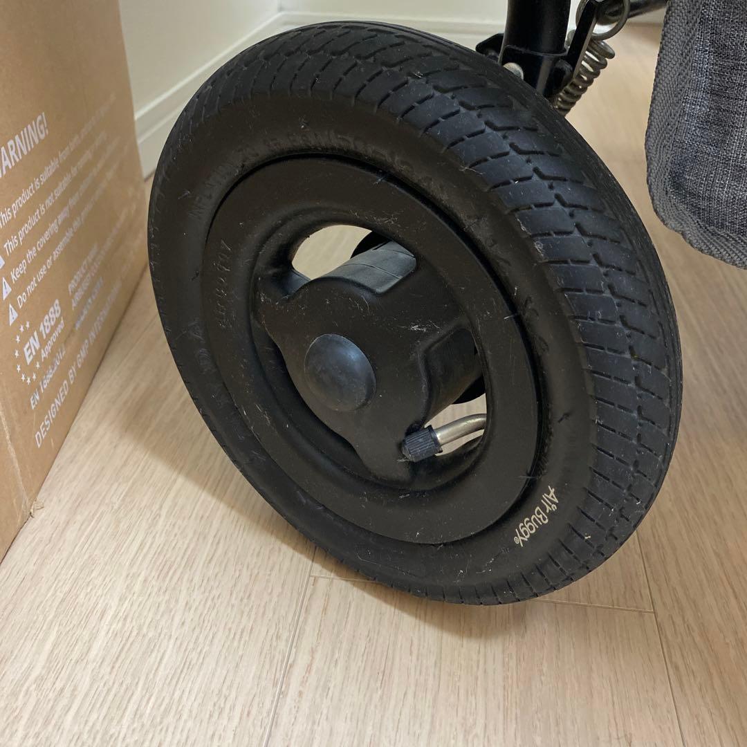 【週末お値下げ】AIRBUGGY COCO DOUBLE ベビーカーグレー箱あり