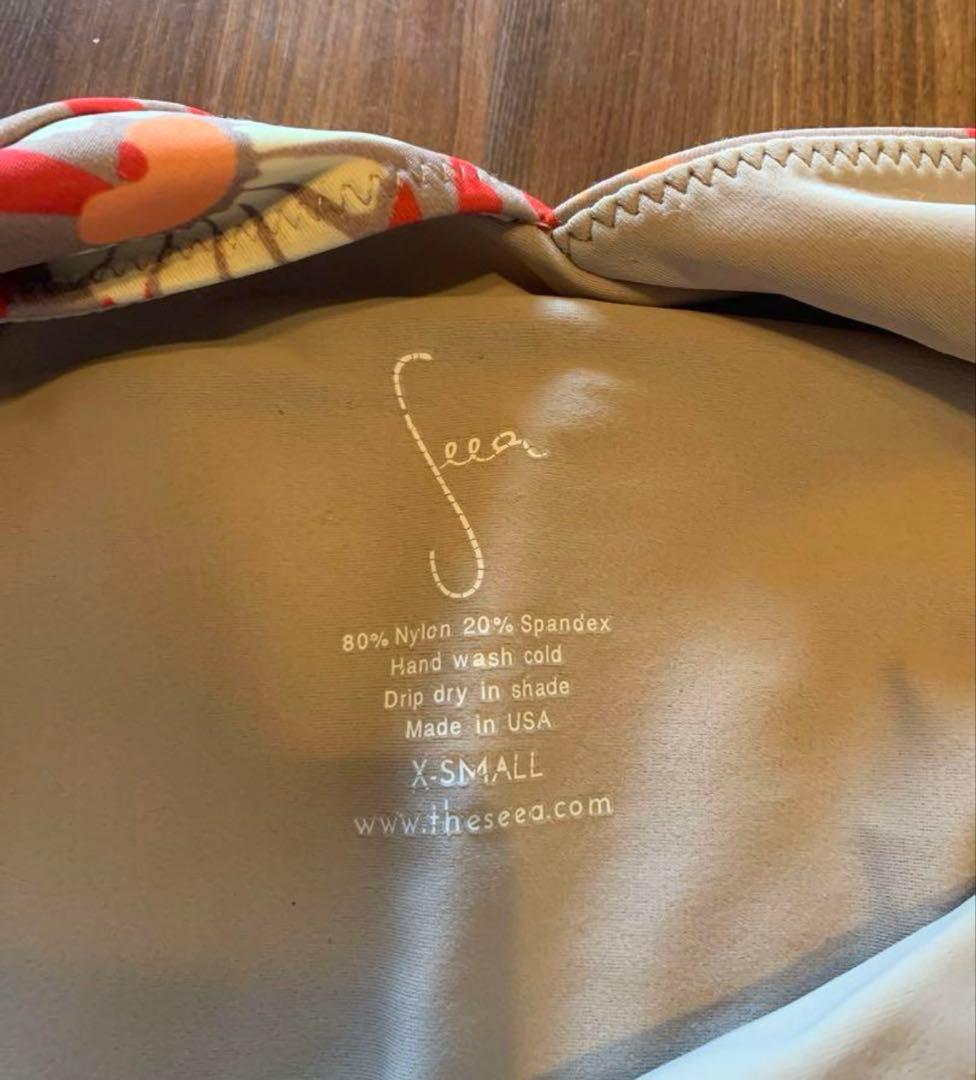 Seea フラワープリント ワンピース水着 X-Small