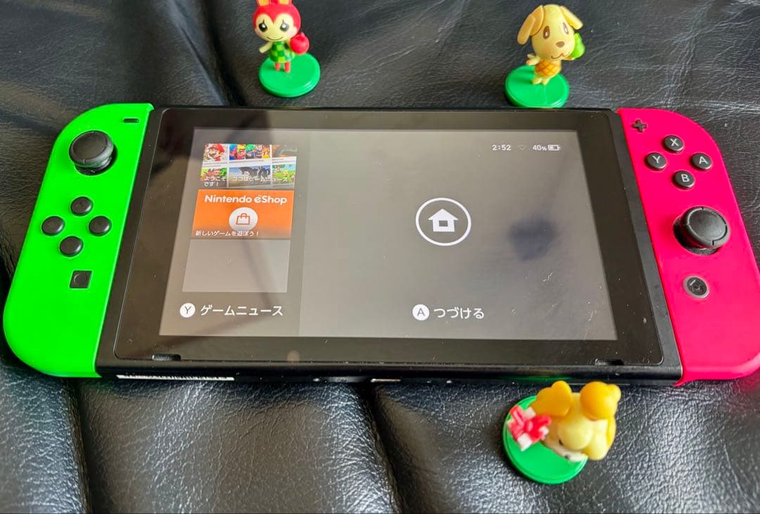 Nintendo Switch グリーン・ピンクジョイコン正常動作