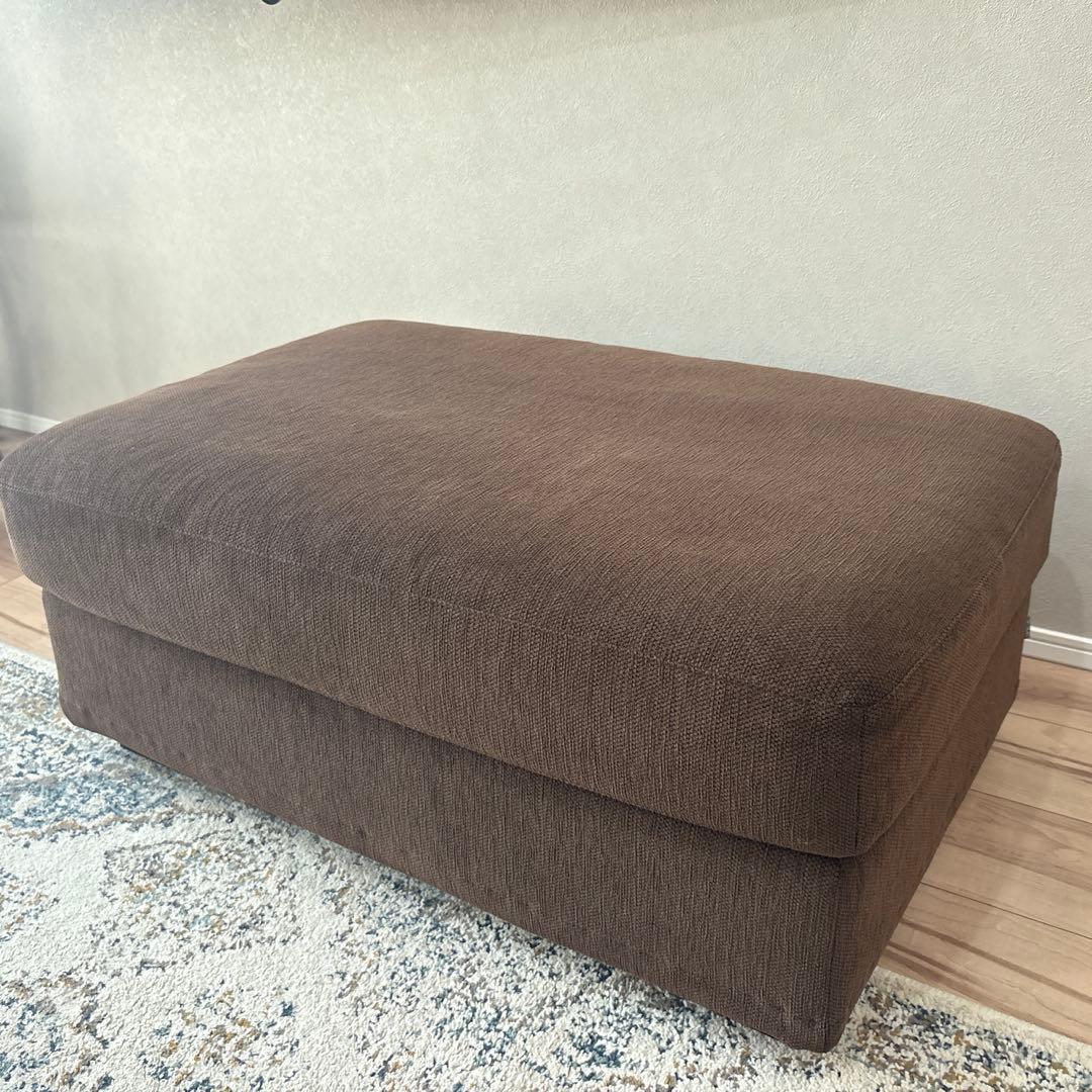 estic SPIGAオットマン　ファブリック ブラウン　スツール