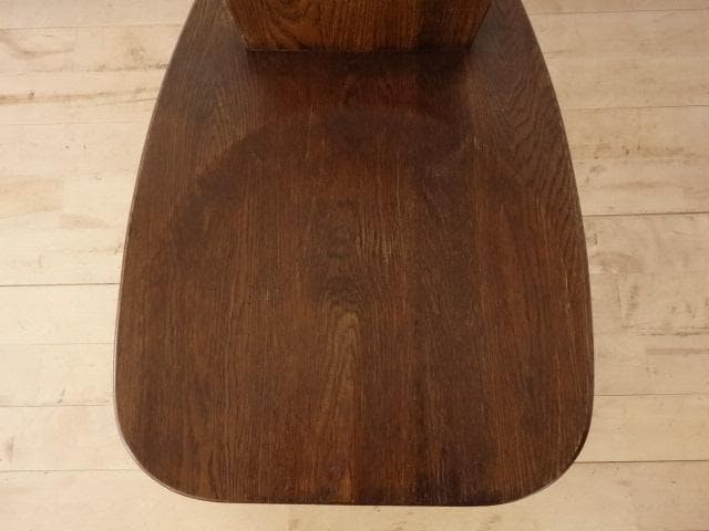 勇峰工芸　チロル　イス①　チェアー　ナラ材家具　 旭川家具　再塗装済　ＵＳＥＤ