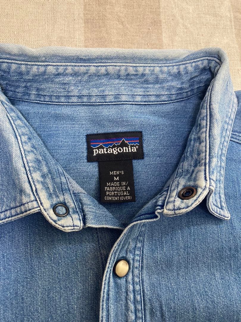 パタゴニア　メンズ・カラード・リングスパン・シャツ Indigo M 90’s