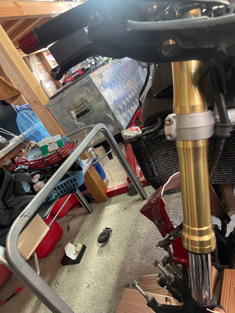 SHOWAバイクフロント倒立フォーク一本pc37