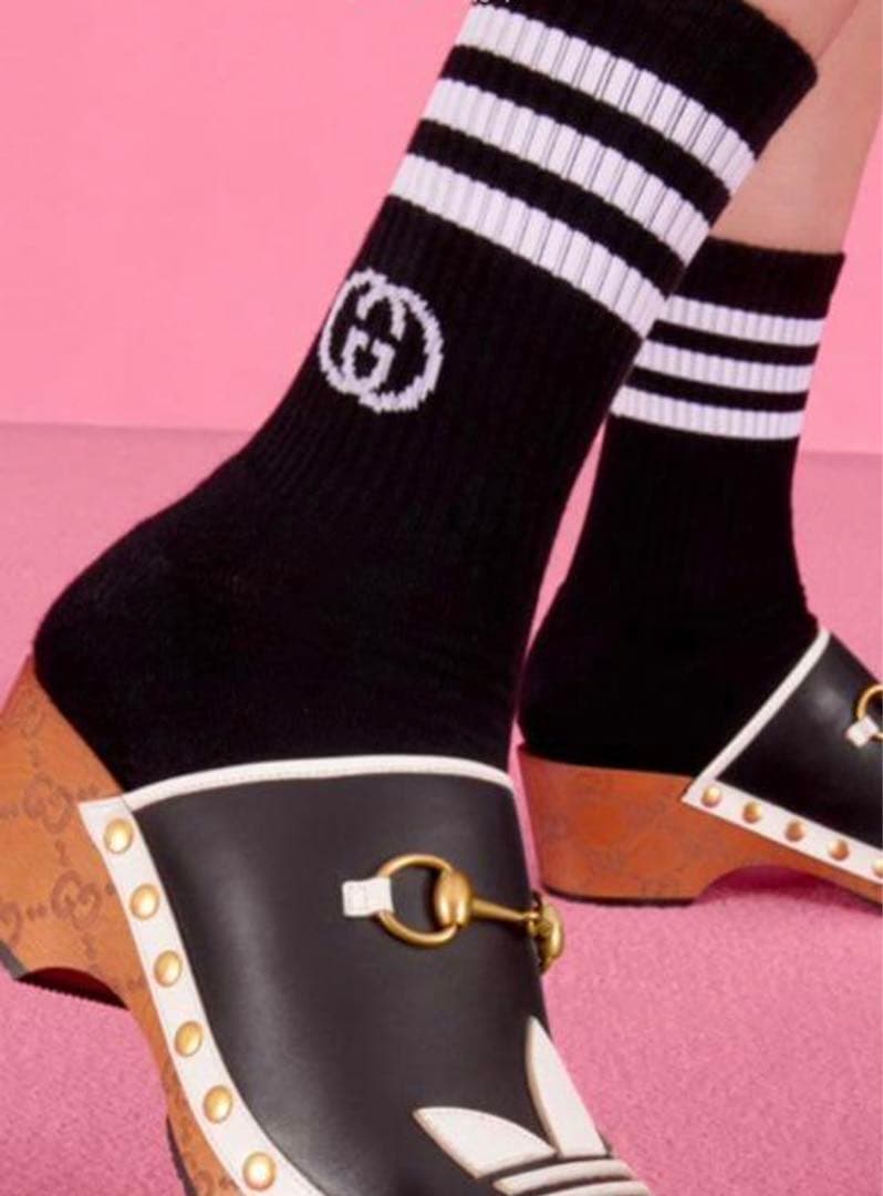激レア　GUCCI・adidasコラボソックス