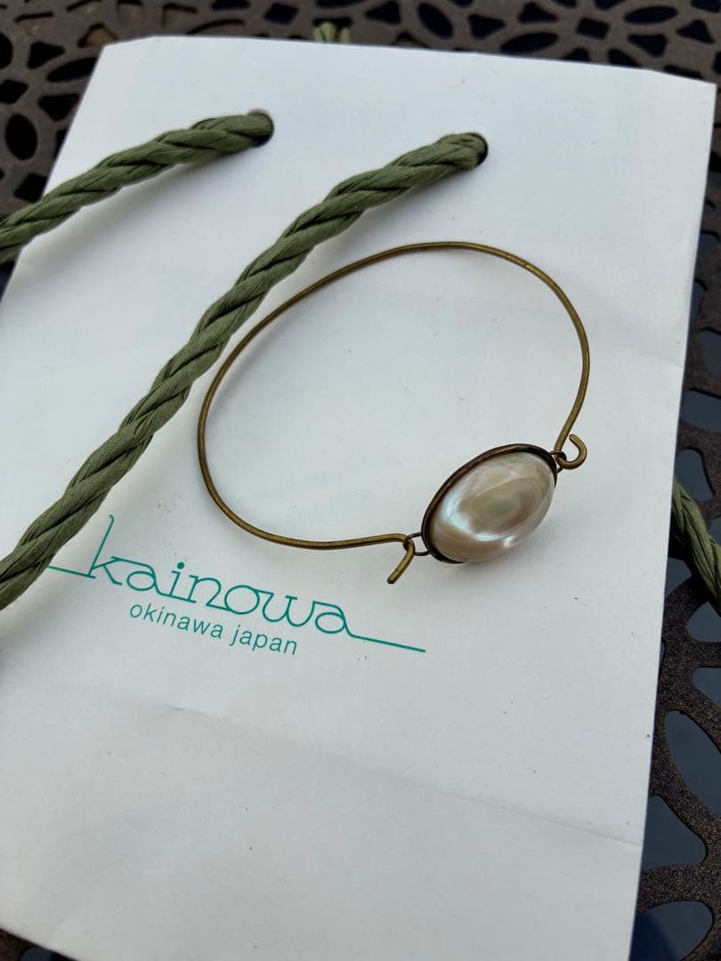 【未使用】kainowa 夜光貝 ブレスレット
