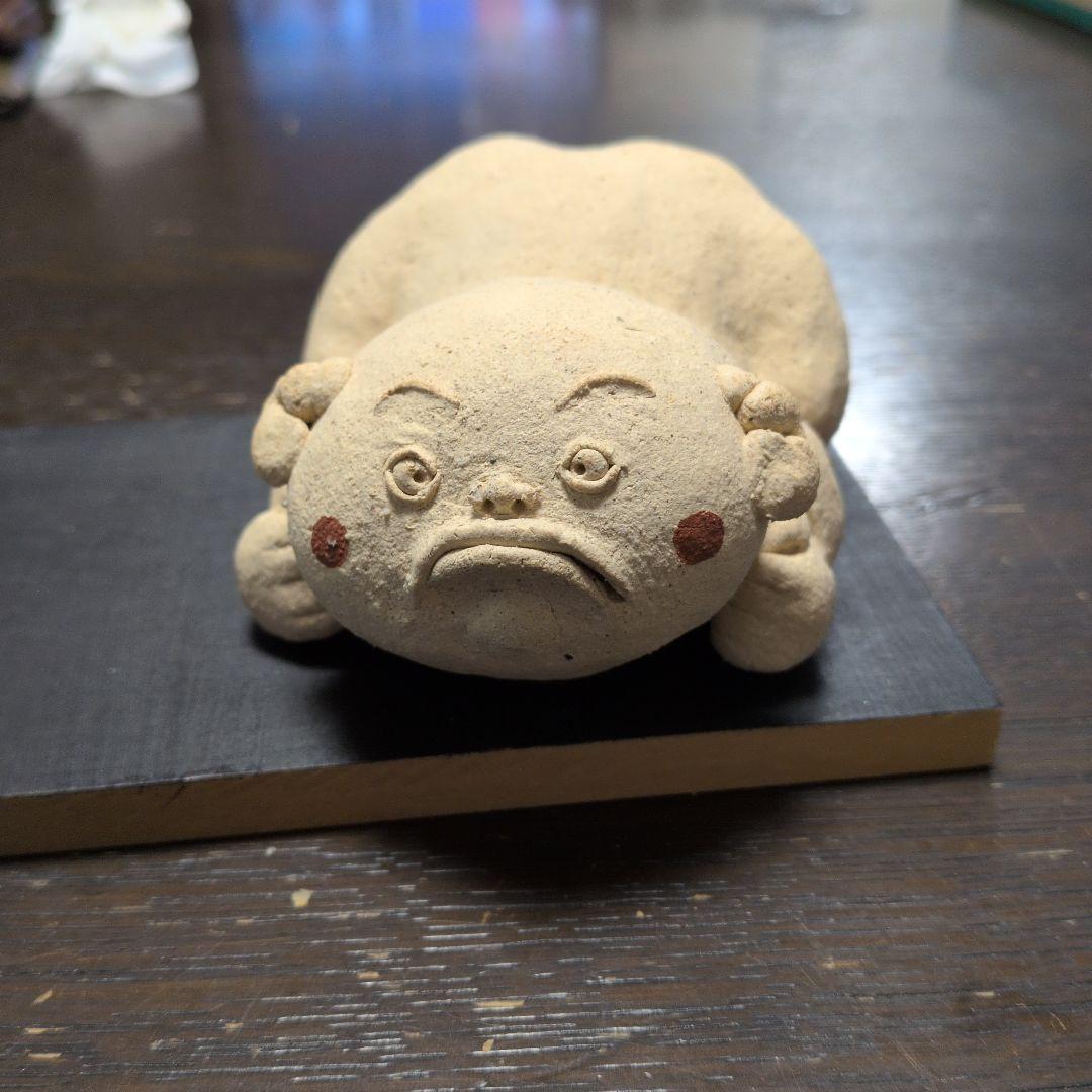小林牧牛さんのお相撲さんの陶人形
