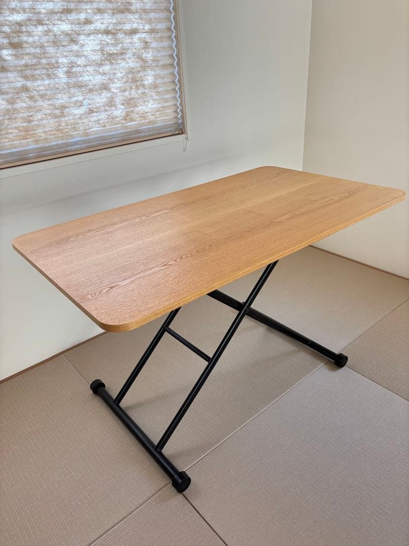 LOWYA テーブル 昇降式 折りたたみテーブル