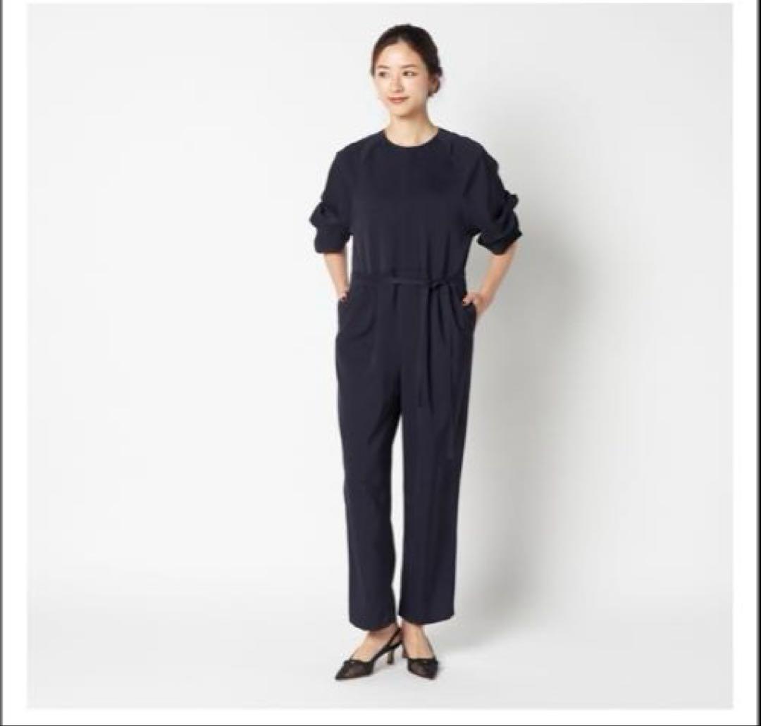 ネイビー オールインワン ドルマンスリーブ