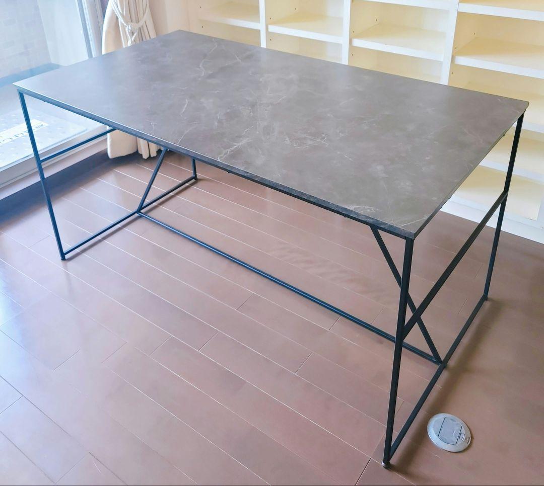 ダイニングテーブル 140cm 大理石マーブル調