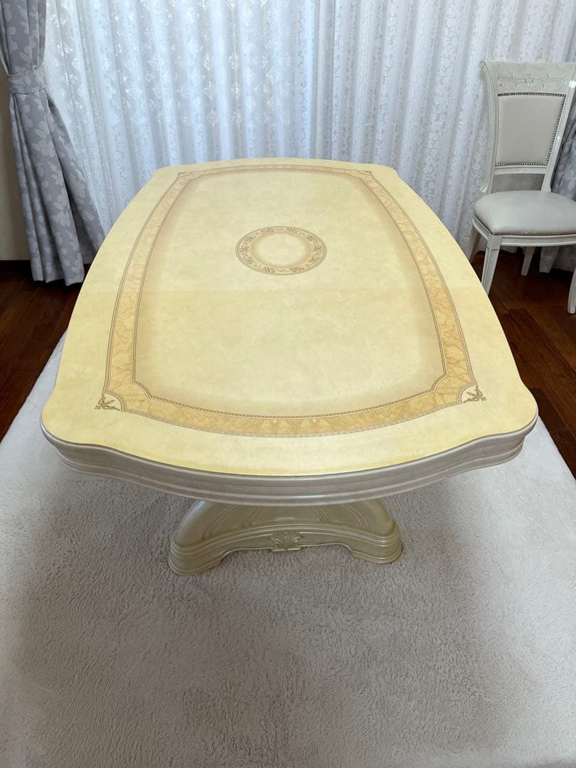 【値下げ】サルタレッリ アマルフィ ダイニングテーブル アイボリー165cm