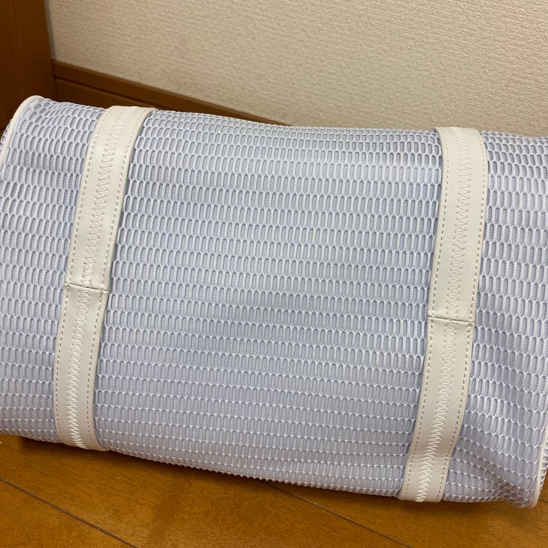 qbag paris ネストM ジップ付 トート　マザーズバッグ アイスブルー