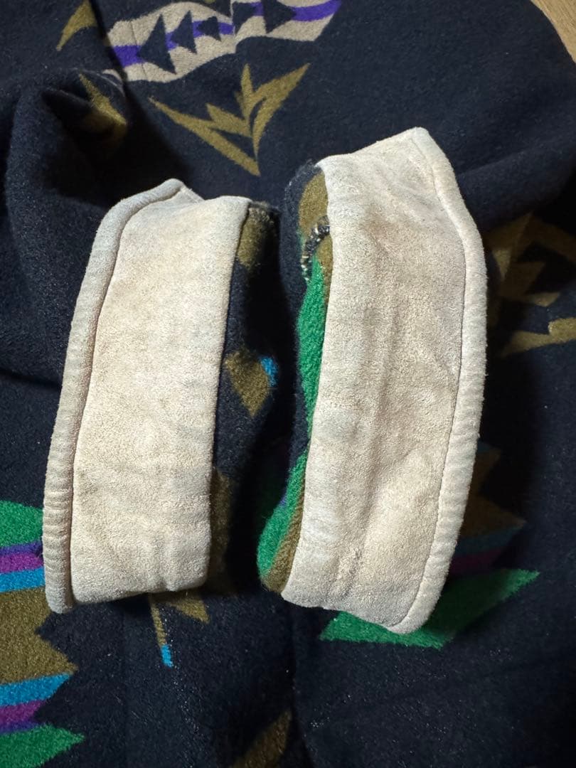 PENDLETON 80s USA製 ネイティブ ウールジャケット L ブラック