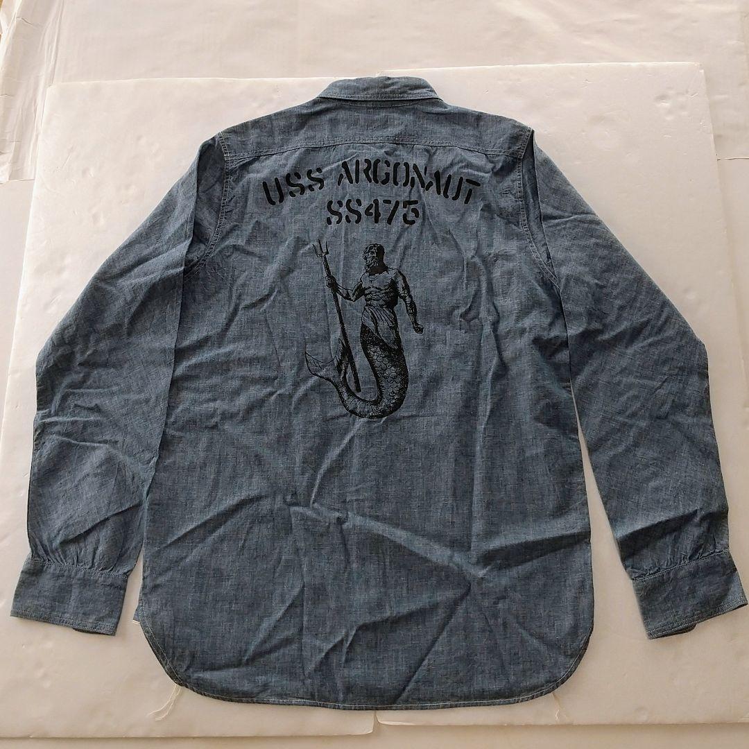 ザ リアルマッコイズ U.S.N シャンブレーシャツ SWALLOW サイズ15