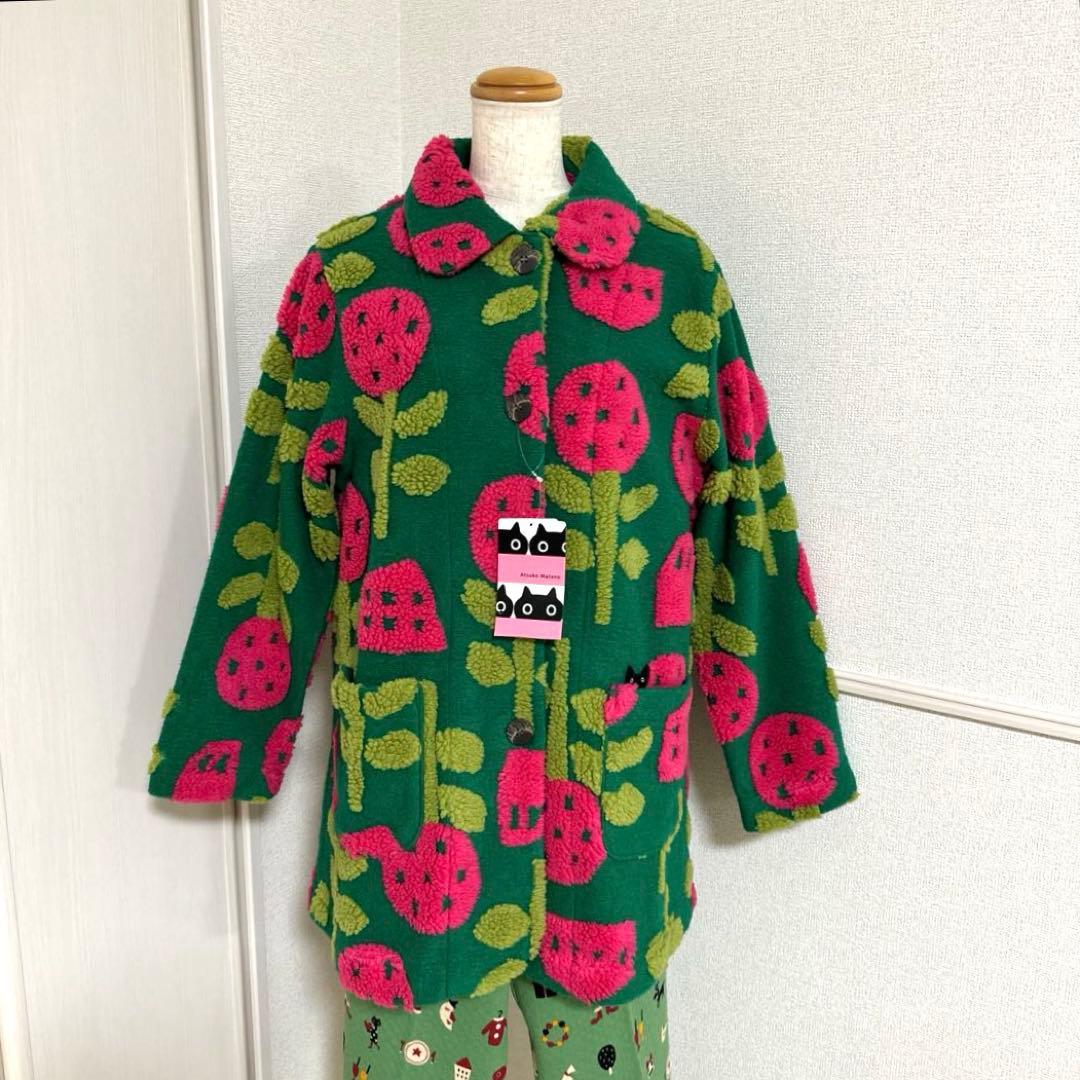 新品未使用タグ付　ワコールマタノアツコ　超極暖　柔らかモコモコガウン　ゆったりM