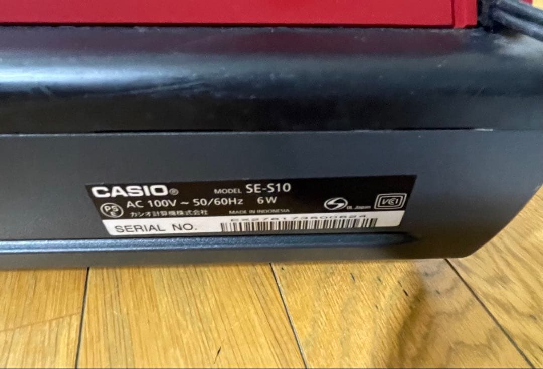 【美品/1ヶ月保証付き】カシオレジスター SE-S10 人気コンパクト レッド