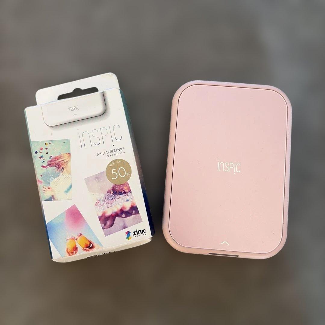 Canon iNSPiC ピンク PV-223 ミニフォトプリンター ペーパー付