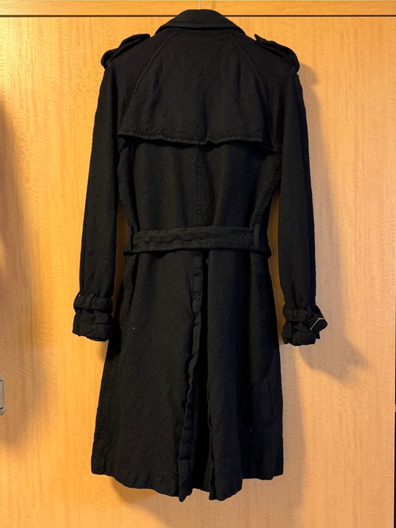 期間限定販売 HOMME des GARCONS ブラック トレンチコート SS