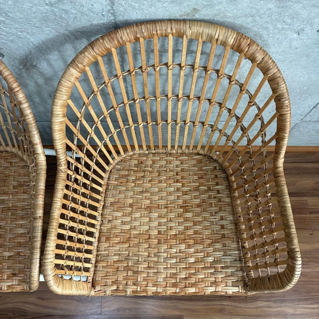 IKEA　イケア NILSOVE ニルソーヴェ チェア　ラタン　椅子　2脚セット
