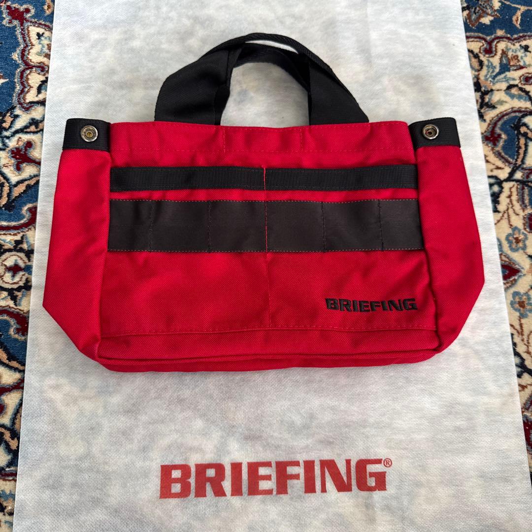 BRIEFING 赤 ナイロン トートバッグ　カードバッグ