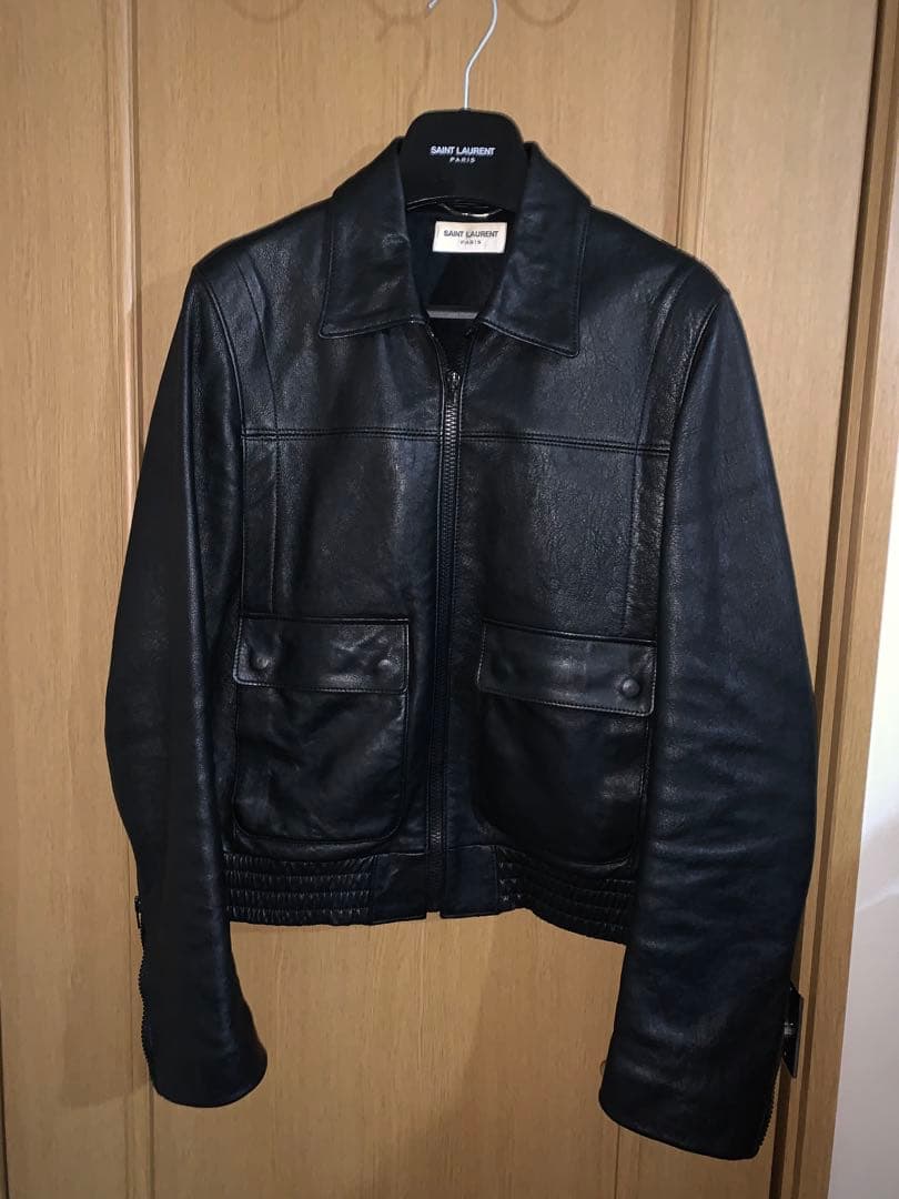 Saint Laurent ブラックA2タイプレザージャケット