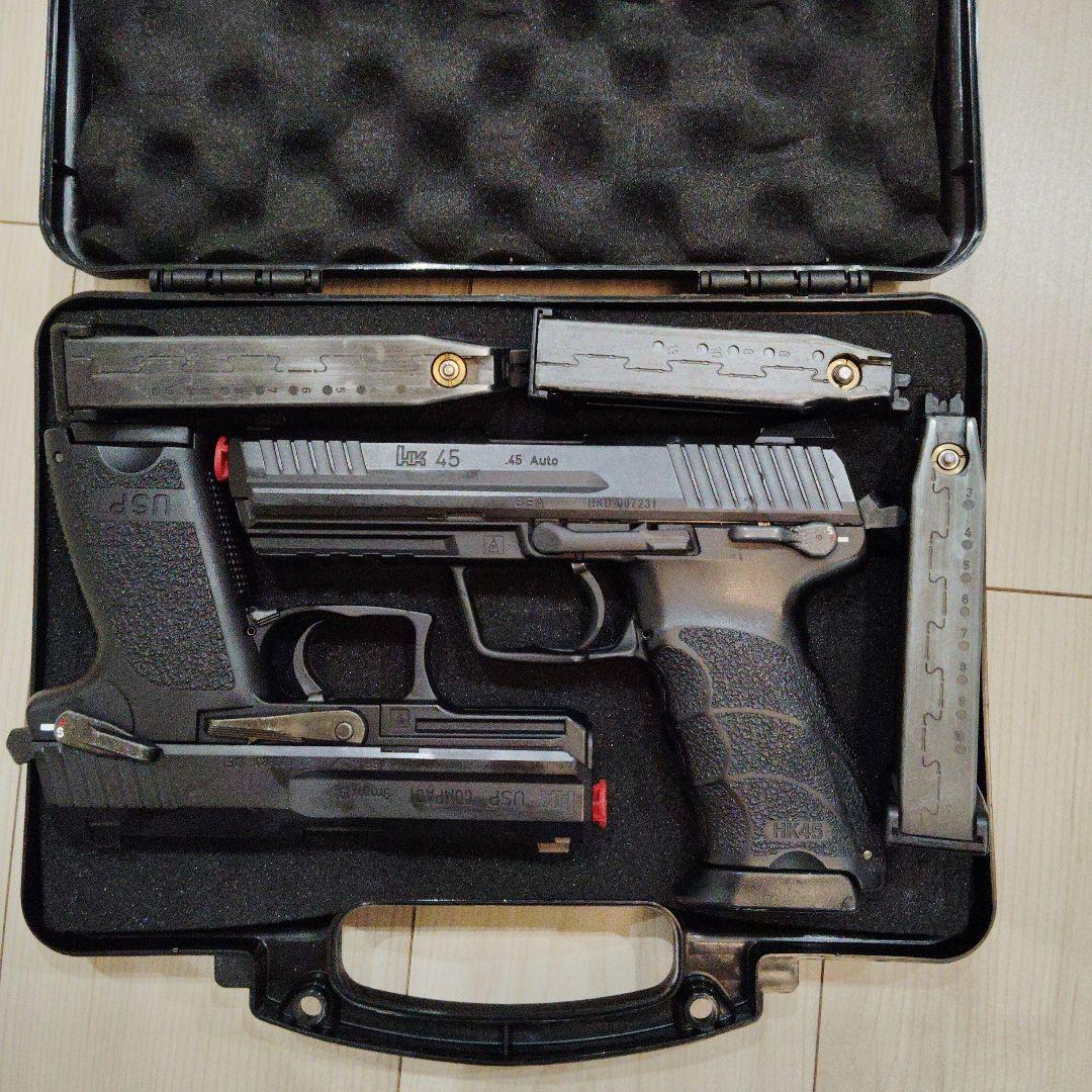 最終値下げ 東京マルイガスガン HK45 USPコンパクト マガジン合計5本付き