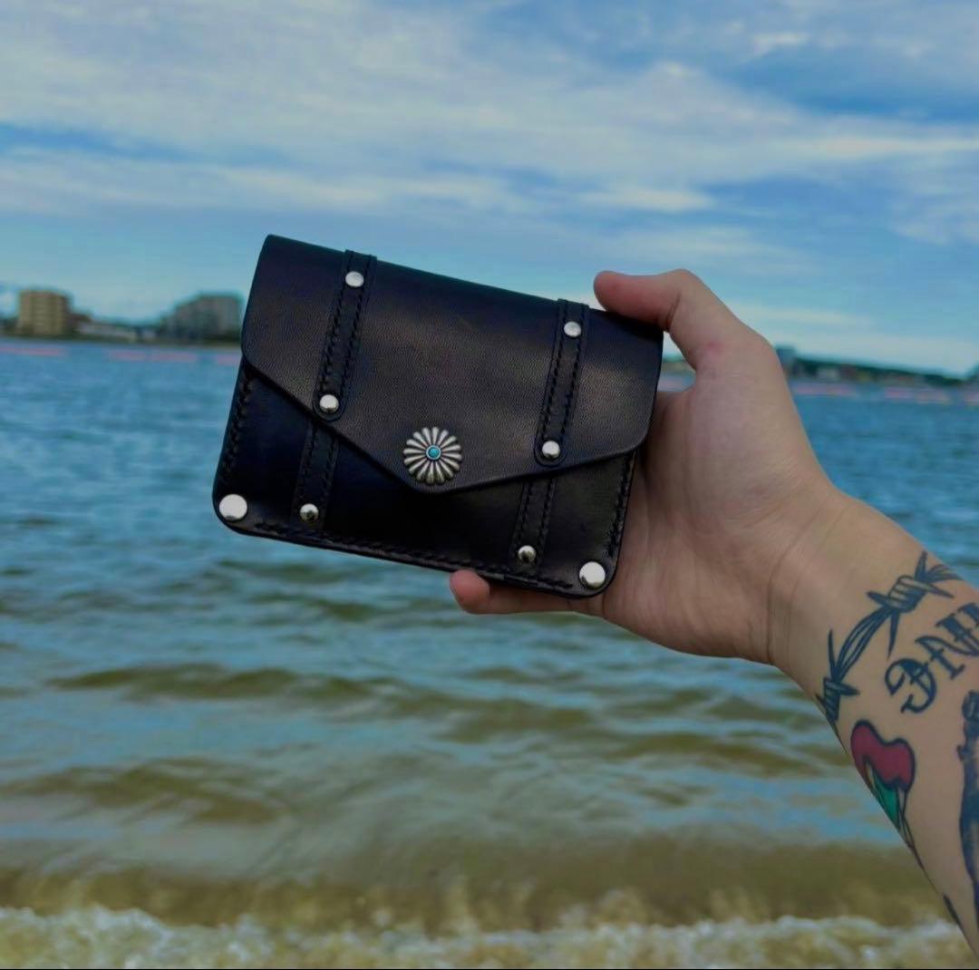 海賊トラッカーウォレット　栃木レザー