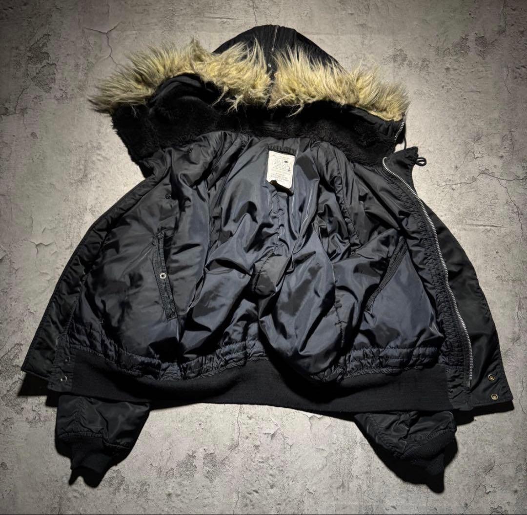 USA製 ALPHA N2B flight jacket N-2B ブラック