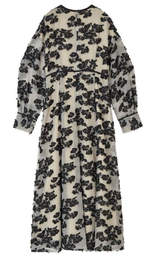 ワンピース CLANE FLOW FLOWER JACQUARD ONEPIECE