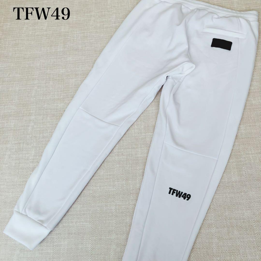【美品】TFW49 SWEAT PANTS ジョガーパンツ ゴルフ ロゴ L