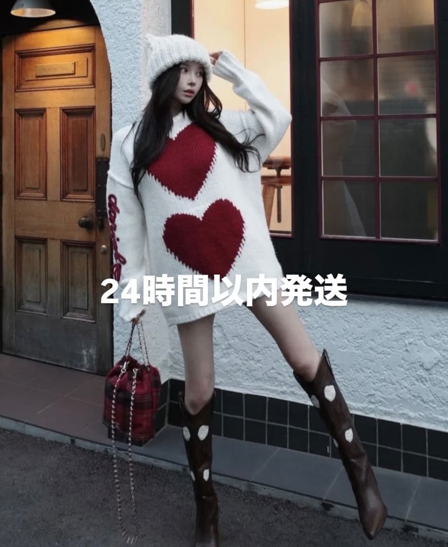 ダーリッチ　ハートロゴローゲージニットチュニック　Darich　新品未開封