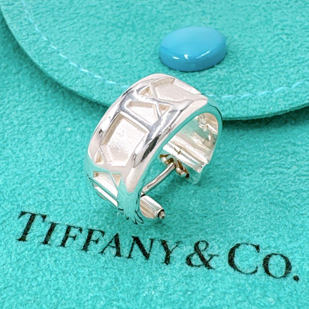 極美品 ティファニー アトラス フープ ピアス 片耳 シルバー925