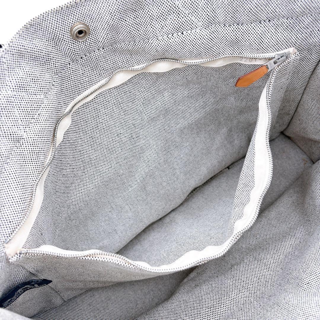 美品/エルメス/ニューフールトゥMM /トートバッグ/A4サイズ/エールライン/