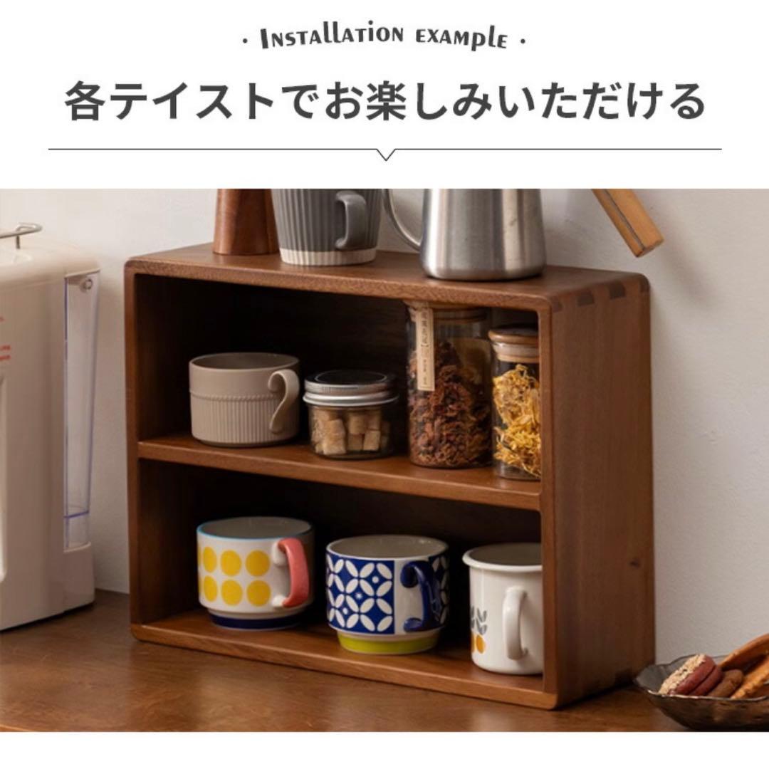 【大幅お値下げ中】無垢材卓上調味料ラック