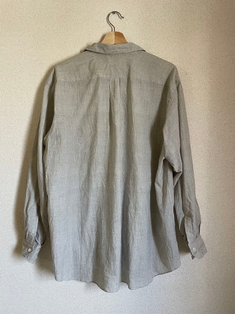 【24SS】COMOLI カディコットン コモリシャツ STRIPE サイズ 3