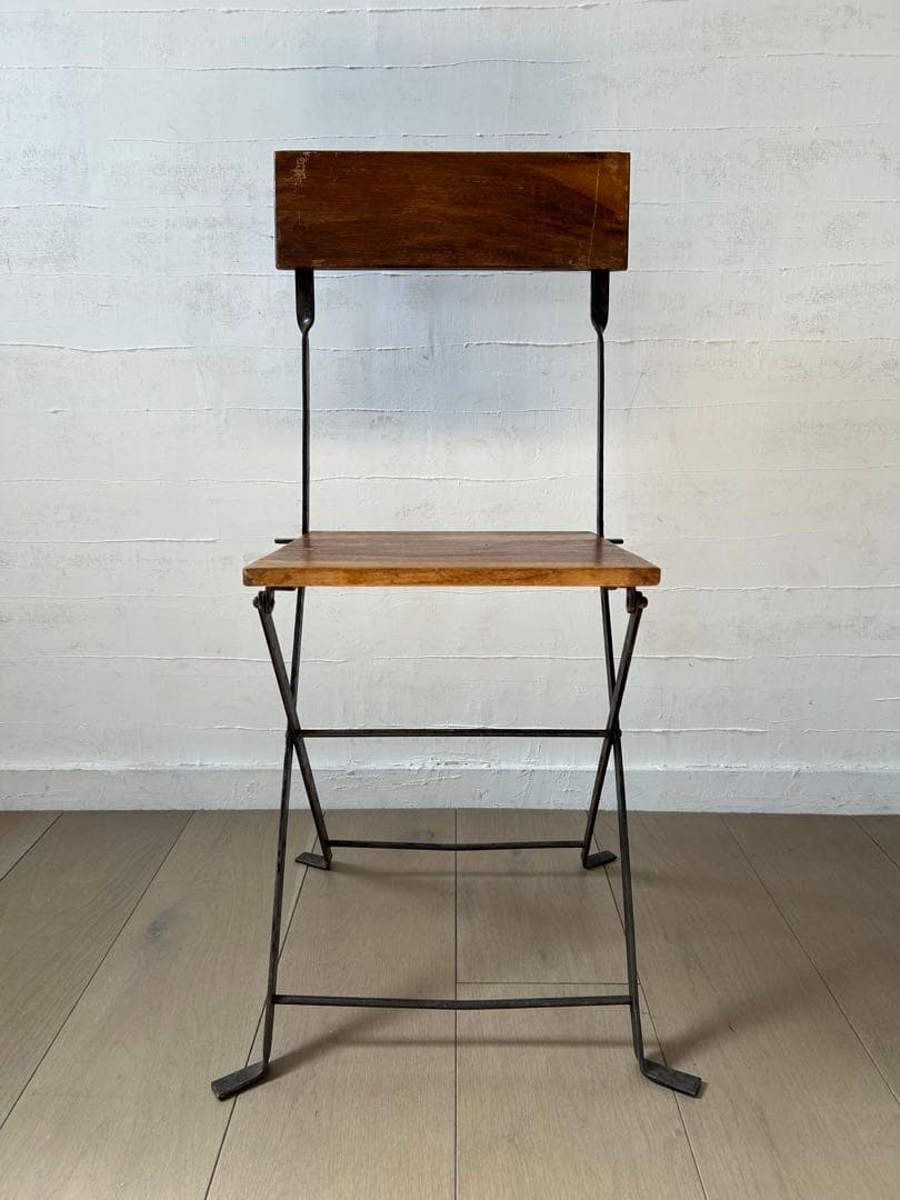 ヴィンテージ　折りたたみアイアンチェア　ガーデンチェア　雰囲気○ 1〜2脚あり