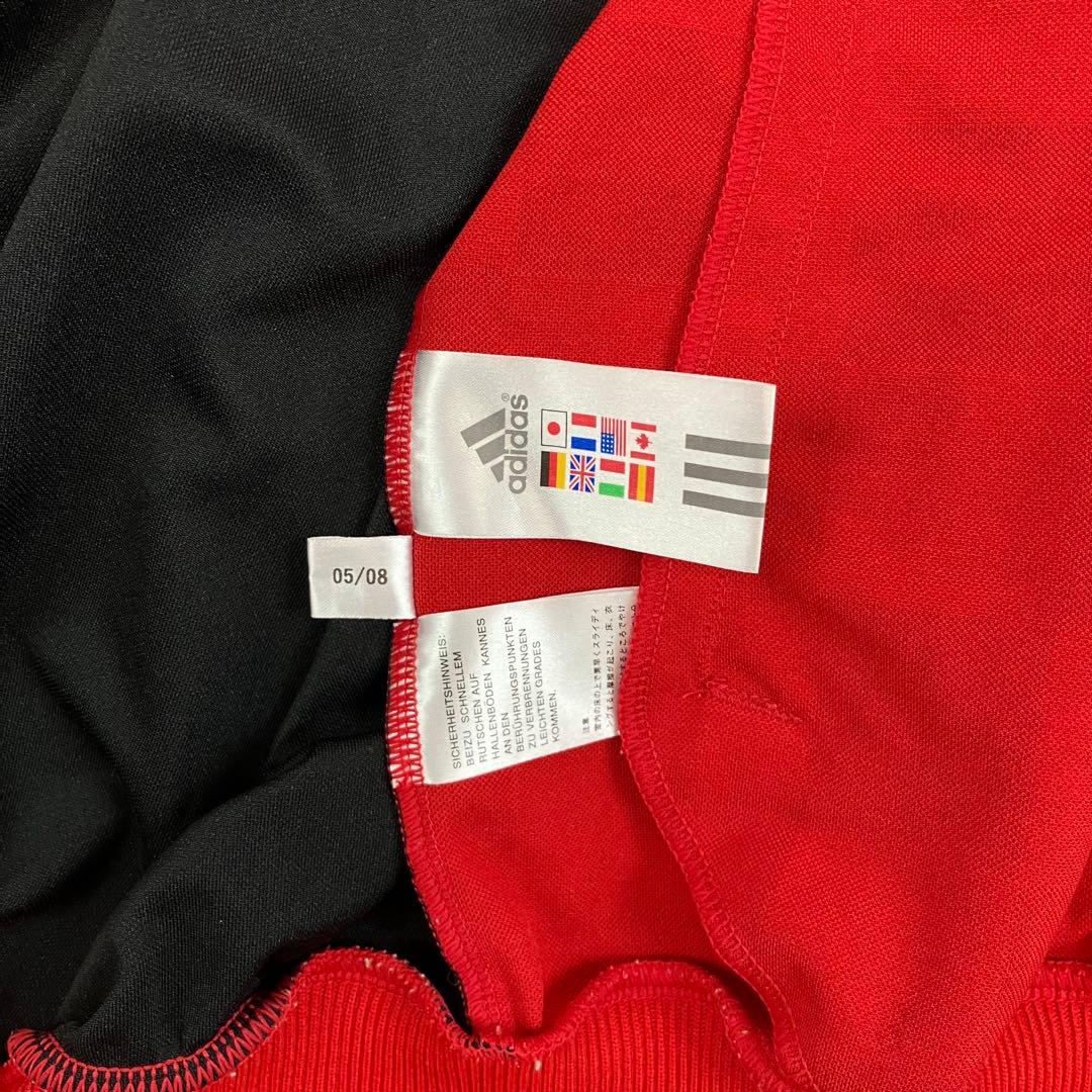 adidas リヴァプールFC トラックジャケット 日本製 古着 刺繍 赤 L