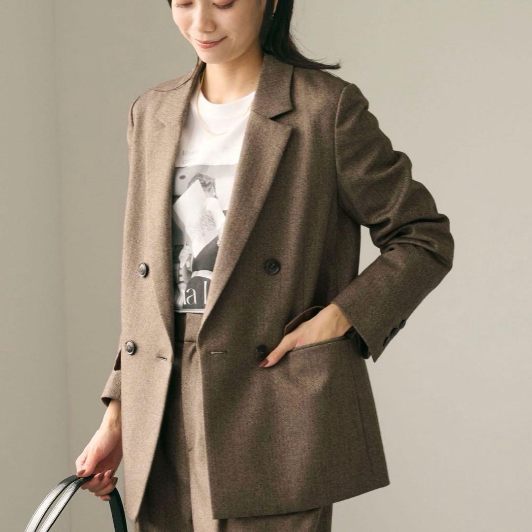 未使用green label relaxingホームスパン ダブル ジャケット