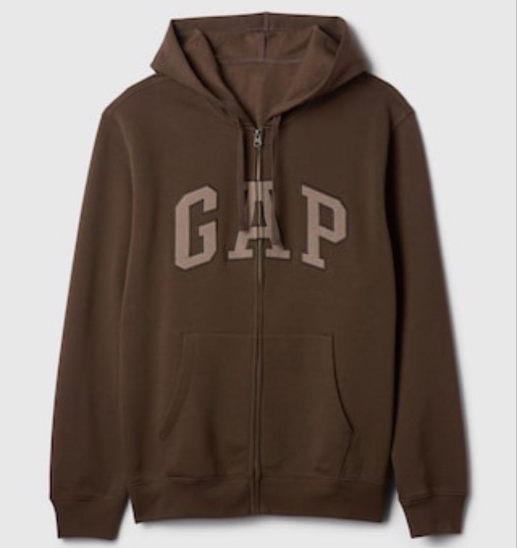 みずがめ！ GAP ブラウン ジップアップパーカー 新品Ｌサイズ