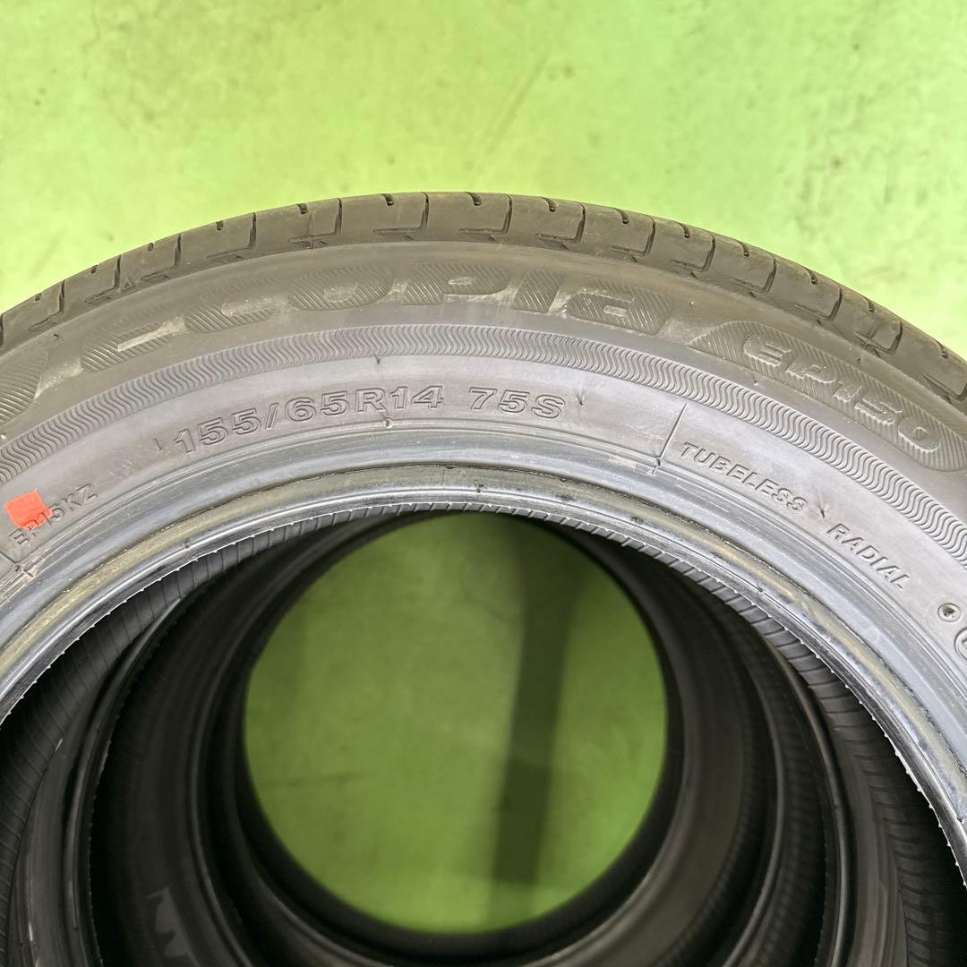 155/65R14 ブリヂストンエコピアEP150 4本　新車外し