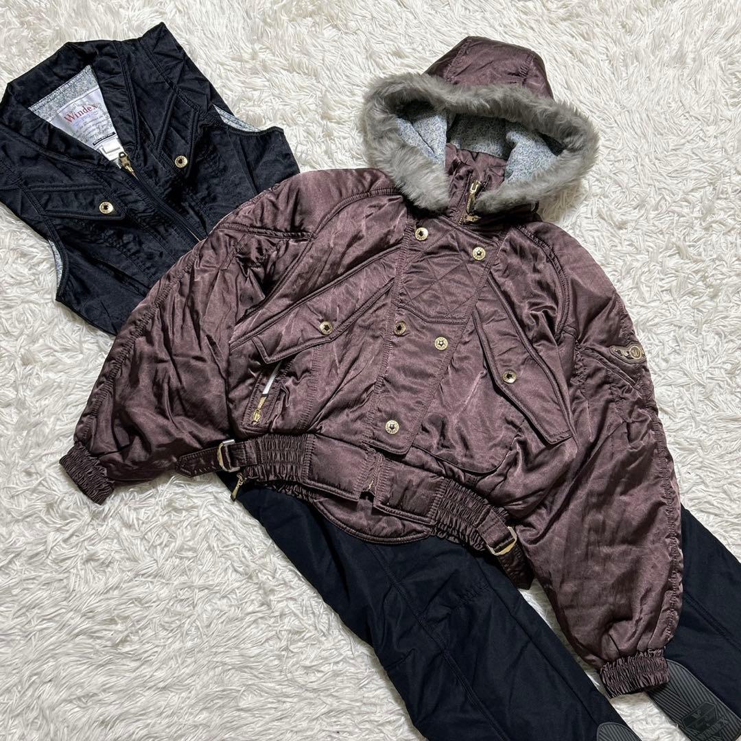 【2261】✨美品✨ Windex PRO スキーウェア　セットアップ　金ボタン