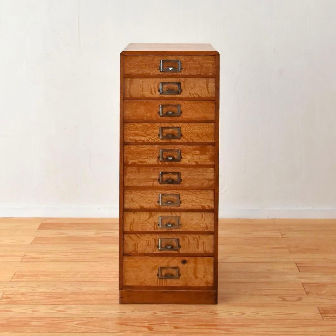 小引き出し　楢　無垢材　Made In Japan