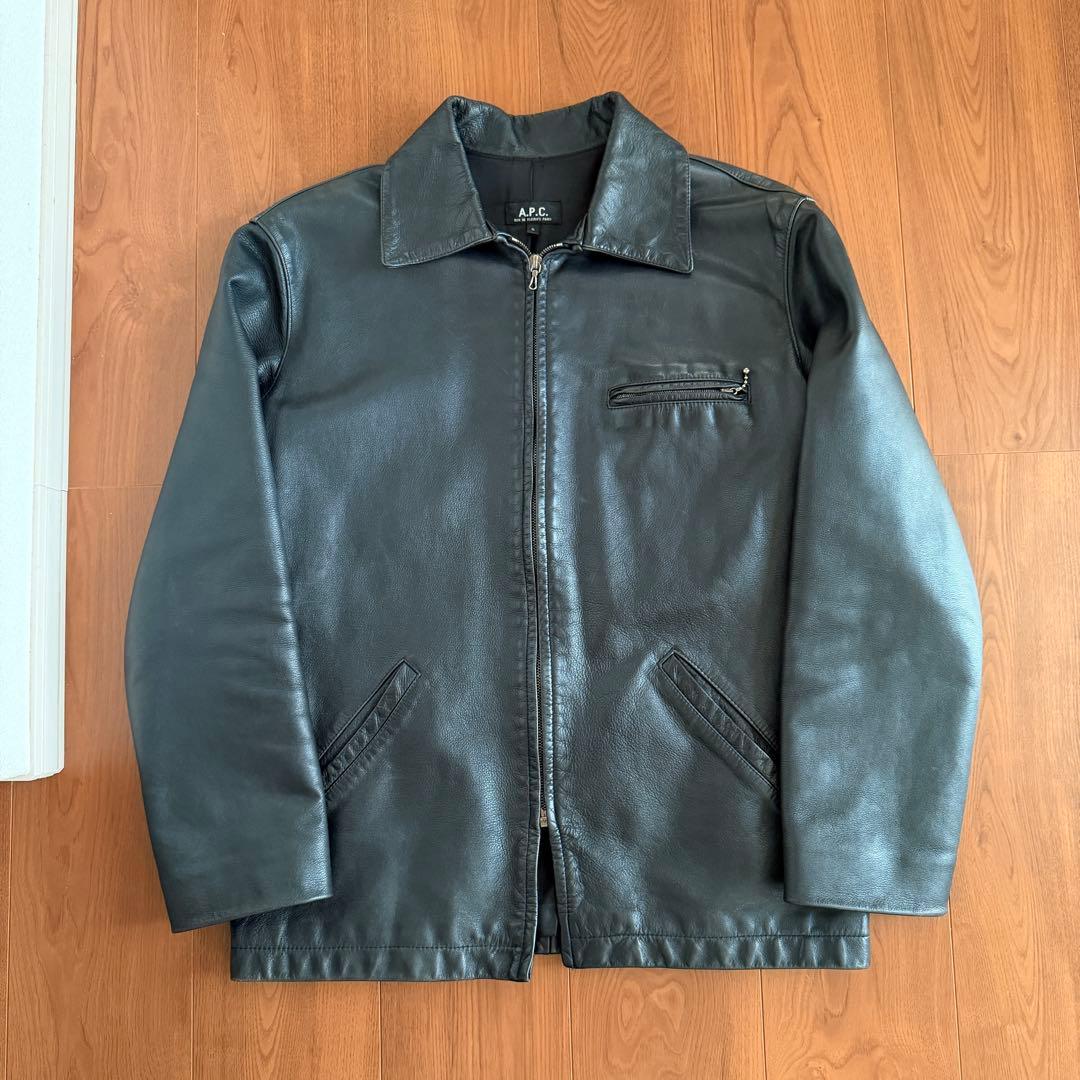 A.P.C アーペーセー フランス製 レザージャケット 00s 90s OLD