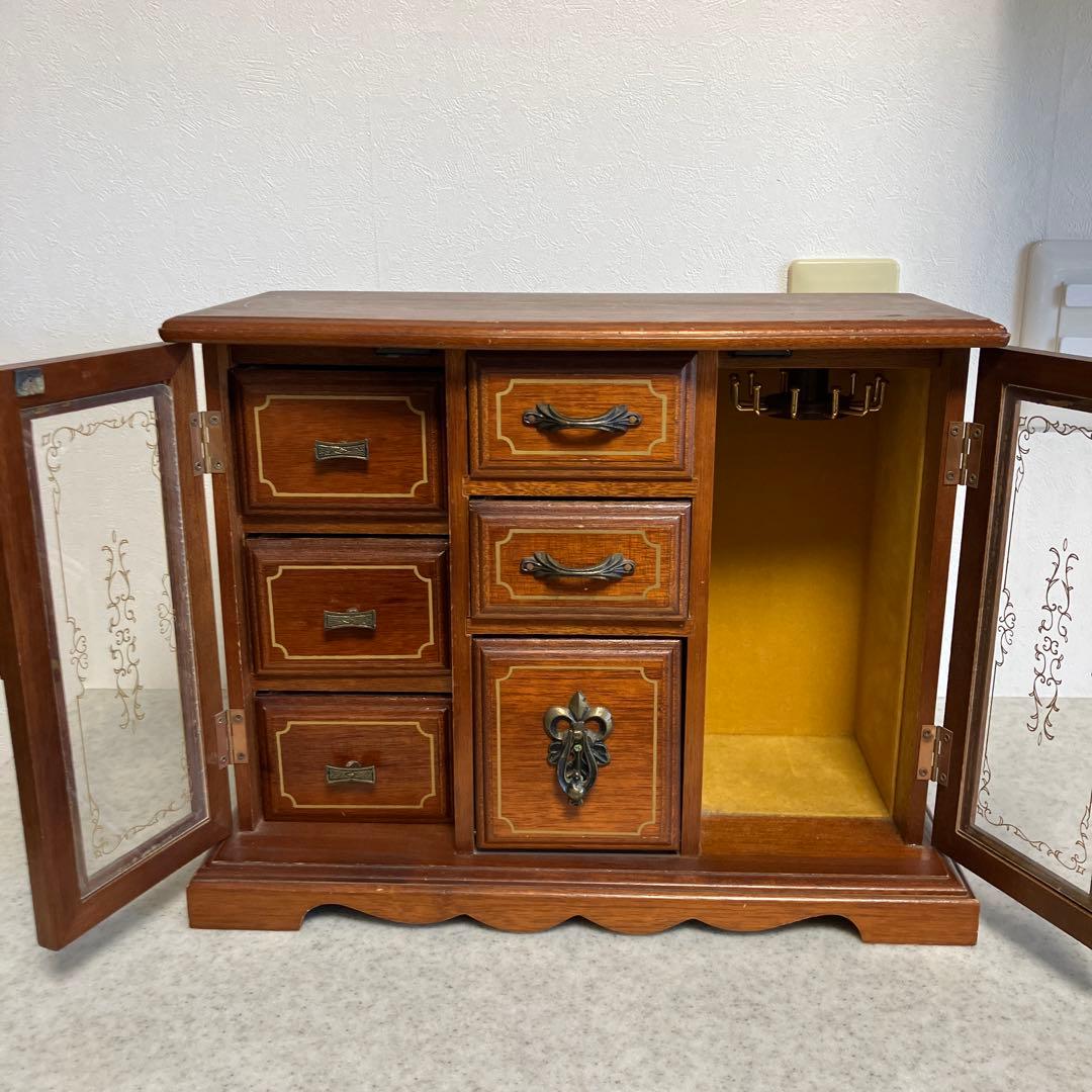 TOYO JAPAN オルゴール付　レトロ　アンティーク　アクセサリーケース